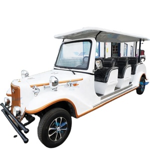 Voiture de tourisme Offre Spéciale personnalisée 11 sièges électrique rétro vintage classique 72V batterie sans entretien pour la réception de golf - Product Image 5