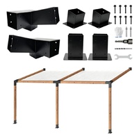 Support d'angle en acier à 3 voies 4*4 6*6 pour connecteurs en bois