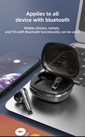 Écouteurs intra-auriculaires sans fil pour jeux Audifonos Pro60 Max avec indicateur de batterie LED, chipset JL, faible latence de 5,5 millisecondes, autonomie de 3 à 5 heures