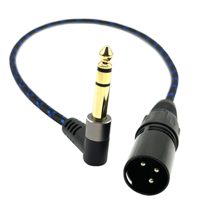 <span class=keywords><strong>1</strong></span>/<span class=keywords><strong>4</strong></span> \ "XLR macho Nylon trenzado cuarto de pulgada TRS 6,35mm TRS XLR interconexión equilibrada micrófono <span class=keywords><strong>Cable</strong></span> Patch <span class=keywords><strong>Cable</strong></span> Audio Video Cables - Product Image 1