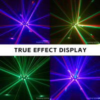 3-Kopf Moving Beam Laser Bühnenlicht 220W RGBW LED Moving Head Light Mehrere Modi Professionelle Bühnenbeleuchtung für KTV Disco