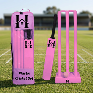 Ensemble de cricket en plastique pour enfants, idéal pour la plage, le jardin, les activités de plein air, cadeau promotionnel, impression personnalisée du logo, fabricant OEM, ODM - Product Image 1