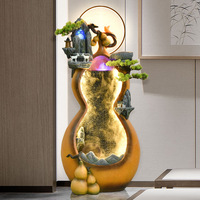 Ornements d'eau qui coule de gourde pour attirer la richesse bureau salon Feng Shui rocaille paysage d'eau haut de gamme Style national
