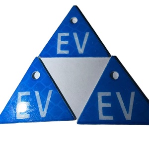 Etiquetas para Vehículos Eléctricos Australianos, Señal de Advertencia para Vehículos Eléctricos, Película Reflectante EGP de Alta Visibilidad, Señales de Tráfico Personalizadas con <span class=keywords><strong>Número</strong></span> de Vehículo en Aluminio - Product Image 1