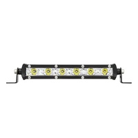 Barre lumineuse LED ultra-mince de 7 pouces, 18W, 6SMD 3030, éclairage de travail tout-terrain, phare antibrouillard 12V pour camion, SUV, ATV, UTV, ajustement universel