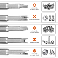 5pc 50mm Long Acier Triangle Y-point Pin Clé 3 4 Points Tournevis Bit Set Inviolable Sécurité Driver Bits OEM ODM Prêt