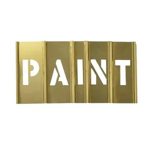 黄铜联锁模具字母和图形设置为油漆