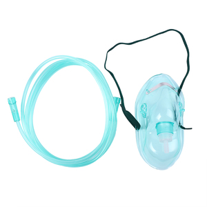 Tıbbi malzemeler hastane oksijen yüz maskesi ayarlanabilir Pvc tek kullanımlık basit oksijen maskesi - Product Image 3