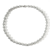 Chaîne de cou 8mm pour femmes plaqué or chaîne glacée Micro pavé Cz bijoux collier de perles rondes