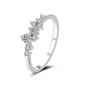 Anillo de Compromiso de Plata de Ley 925 con Moissanita VVS para Mujer, Anillo de Promesa, Anillo de Tenis, Proveedor de Joyería Personalizada - Product Image 1