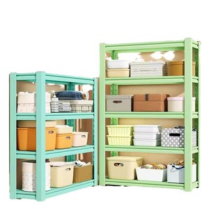 Multi Tier Floor Standing <b>Storage</b> Rack 5 Layers Adjustable Pegboard Shelf For Home Office Bookcase Organizer Rectangle Shape - Product Image 5