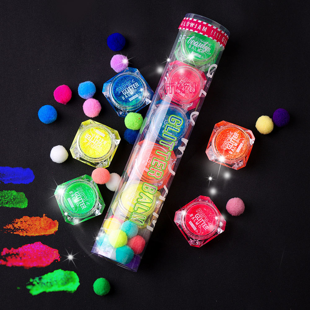 Private Label Custom OEM Wholesale Shimmer Glitter Pigment Blam Eyeshadow Loose Custom Glitter Blam