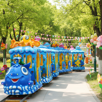Train électrique sur rail en acier à bas prix pour enfants et adultes - Utilisation dans les parcs d'attractions et les centres commerciaux
