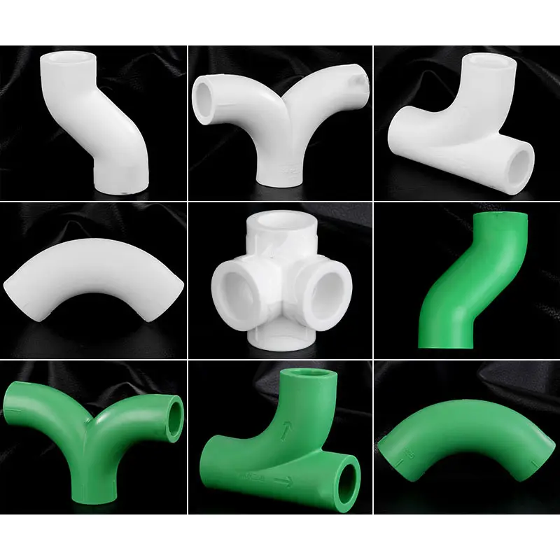 Accesorios y válvulas de tubería PPR de agua de fusión en caliente de Color verde blanco de buen precio para decoración del hogar
