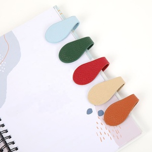 Hongbo 28 couleurs galet cuir signet magnétique meilleure vente papeterie cadeau pour <span class=keywords><strong>livre</strong></span> Pages budget anneau budget organisateur spirale - Product Image 1