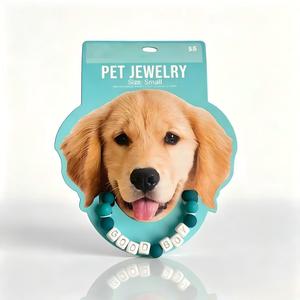 Collier pour animaux de compagnie en perles arc-en-ciel bohème, collier pour chien décoré de perles colorées avec chaîne d'extension pour chiens de petite, moyenne et grande taille - Product Image 5