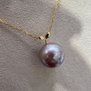 Collar de Plata de Ley S925 para Mujer de Zhuji con Colgante de Perla Blanca de Agua Dulce de 9-10 mm, Diseño Clásico de Flor, Nuevo Estilo - Product Image 2