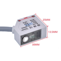 Capteur photoélectrique miniature étanche FOTEK MR-10X MR-30X MR-60X 4 broches NPN/PNP NO 150mA Réponse 2ms 10~30VDC Courte-circuit