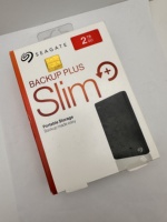 Внешний портативный жесткий диск Seagate Backup Plus Slim 2 ТБ USB 3.0 для ПК и Mac для хранения данных