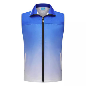 Chaleco Reflectante Degradado Unisex, Tela Delgada de Otoño, Uniforme de Trabajo de Seguridad, Impresión de Logotipo Personalizado - Product Image 2