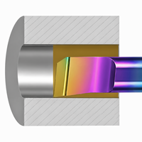 Barre de perçage MTR à revêtement arc-en-ciel pour acier, petit diamètre, outils de perçage CNC, tournage de précision, économique, indexable, métrique