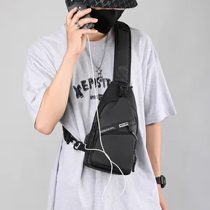 2024 Waterproof Large Capactity Trendy Personality Custom Shoulder Chest Bag For Outdoor Use