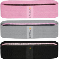 Ensemble de bandes de résistance en tissu avec logo personnalisé pour le fitness, équipement de gym – Exercices de squat et entraînement des fessiers avec résistance pour les hanches