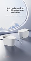 Bidet intelligent entièrement automatique avec réservoir d'eau intégré, sans limitation de pression d'eau, double capteur, massage chaud et froid intégré