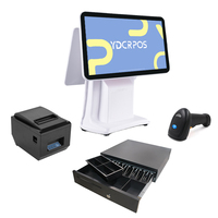 Monitor de computadora de escritorio de 15,6 pulgadas, pantalla táctil, sistema de gestión de inventario, sistemas Pos, equipo Android Pos