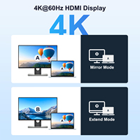 Cable USB-C a HDTV de 1.8m, 4K 60Hz, Cable de Video USB-C Macho a HDTV Macho para Laptop, Teléfono a TV o Monitor