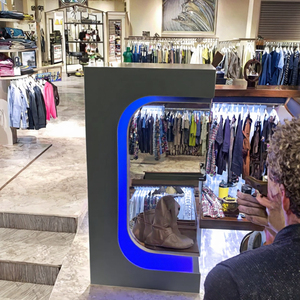 Nổi Giày hiển thị 360 độ xoay LED ánh sáng bay lên từ tính nổi găng tay kệ trưng bày - Product Image 2