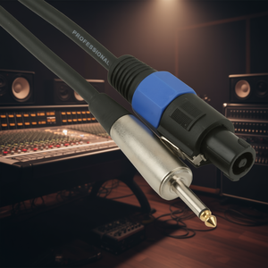 Câble audio professionnel 6,3 mm Jack mâle vers Speakon mâle, 5 mètres - Product Image 3