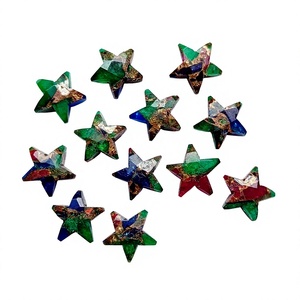 Pierre précieuse en turquoise Mohave AAA, forme étoile, 10 mm, facettée, sculptée à la main, pierre en vrac, prix de gros, fabrication de bijoux en vrac - Product Image 1