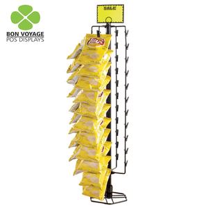 מתלה משטחים ממתכת מותאם אישית חנות קרטון חטיפי שוקולד ממתקי מזון עמדת תצוגה רצפתית - Product Image 3