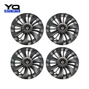 <span class=keywords><strong>Tapacubos</strong></span> de cubierta de centro de rueda de coche negro brillante de la mejor calidad YQ para Tesla Model 3 Model Y cubierta decorativa Fácil instalación - Product Image 3