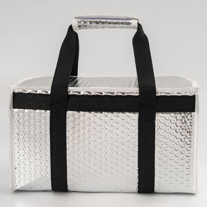 Aluminiumfolie-Kühltasche Isolierte Kühltasche für Kuchen Pizza Essenslieferung mit Strapazierfähigem Weichem Griff Kühltasche - Product Image 6