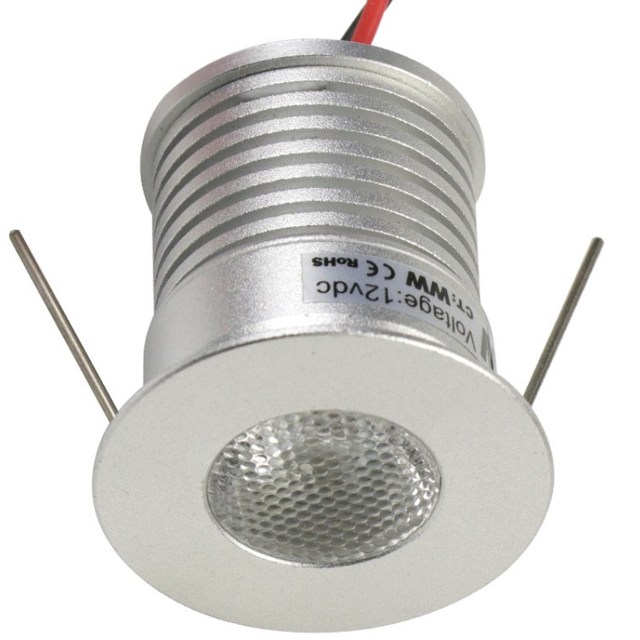 Stainless Steel Mini LED Spot Light 0.5W 1W 3W LED Recessed Cabinet Mini Spot Lihgt