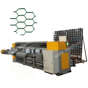 Straight Reverse double twist hexagonal wire mesh machine