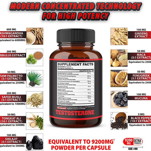 Erkek takviyesi kapsülleri toplamda ashashandha terrestrilus Terrestris <span class=keywords><strong>Ginseng</strong></span> Etc11 çeşit bitki içerir - Product Image 4