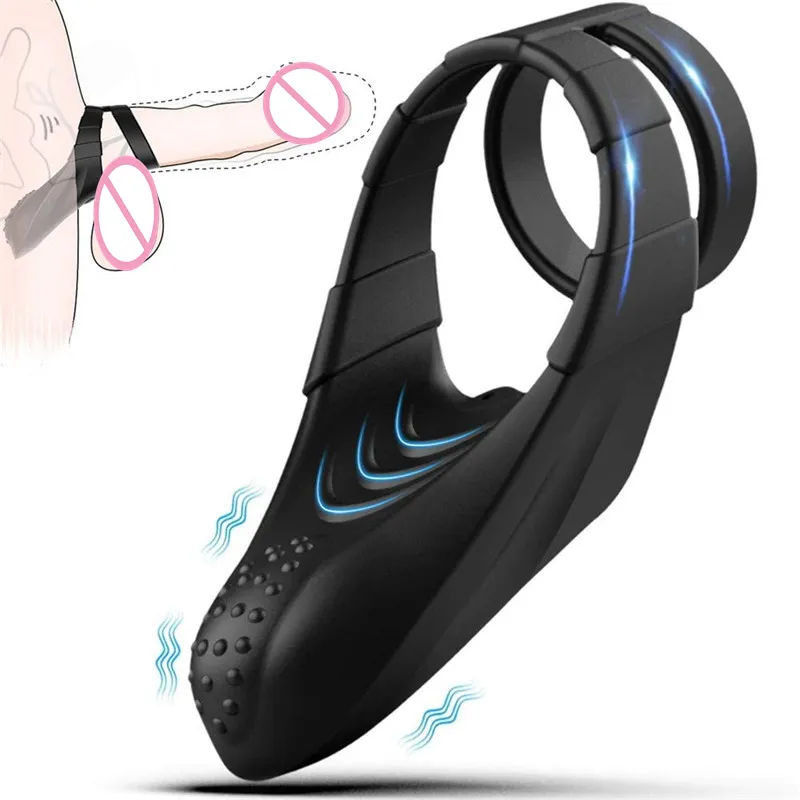 Hot on sale High Quality Liquid Silicone Wireless Male Delay Stimulate vibration Penis ring sex toy Penis Ring