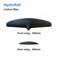 En promotion : Plaque hydrofoil en aluminium et carbone GY F16 noire 1383 cm² – Accessoire de surf pour débutants, pour adultes, ensemble complet inclus