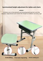 Commande en gros de unités de bureaux et chaises en bois individuelles, expédition par conteneur complet, mobilier scolaire personnalisé
