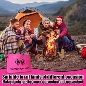 Custom Reusable Grocery Shopping Bag Bopp <b>Laminated</b> Recycled PP Woven Shopping Bag With Logo Printed - Product Image 4