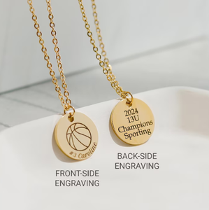 Collana personalizzata in acciaio inossidabile 316l collana in argento puro su misura collana sportiva per bambini gioielli squadra di calcio - Product Image 4