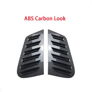 Grilles décoratives de pare-brise latérales de voiture noir brillant d'aspect de carbone d'ABS pour Volkswagen Golf 4 MK4 1997-2006 - Product Image 2