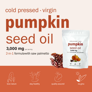 Cápsulas de Aceite de Semilla de Calabaza 3000 Mg con Saw Palmetto, Apoyo para la Salud de la Próstata, 180 Unidades, Sin Gluten, Suplemento Dietético - Product Image 3