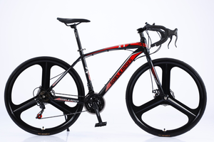 Bicicleta de Carretera 700C al Por Mayor de Fábrica, Cuadro de Aleación de Aluminio, Bicicleta de Carreras de 21 Velocidades, Frenos de Disco Dobles, Bicicleta de Carretera para Adultos - Product Image 4