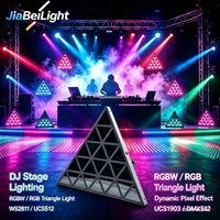 Éclairage de scène triangulaire cinétique professionnel à LED, panneau lumineux DMX pour plafond, lumière cinétique pour DJ, effet pixel liftant