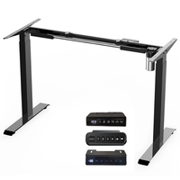 Table de bureau intelligente électrique moderne personnalisée fonction de réglage de la hauteur de bureau debout motorisé en métal durable pour le travail de bureau