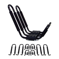 Support universel pliable en J pour kayak, en acier allié, capacité de charge de 150 lb, fixation sans outil par sangle pour porte-bagages de toit de voiture, SUP et kayaks